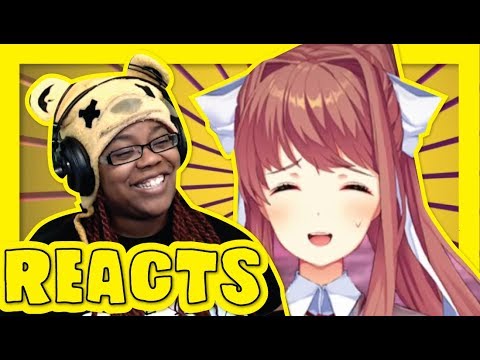 Monika vs  Harley Quinn   Rap Battle! By Freshy Kanal | Aychristene Reacts