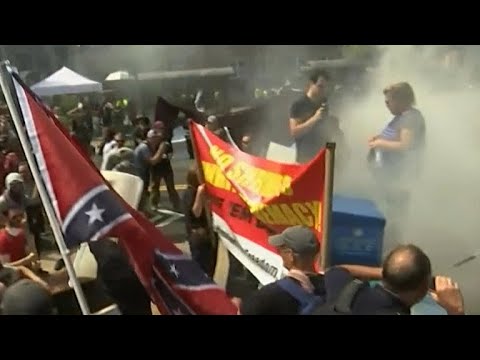 Protests in Charlottesville take a violent turn