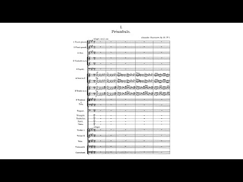 Glazunov: Scènes de ballet, Op. 52 (with Score)