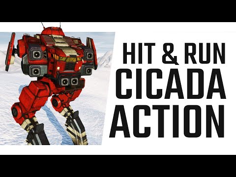 Hit and Run Cicada Action -  Mechwarrior Online The Daily Dose #919