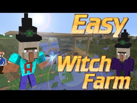Avomance - How to Build a Witch Farm in Minecraft | Minecraft With Farm Tutorial | Get Gapples and Glowstone
