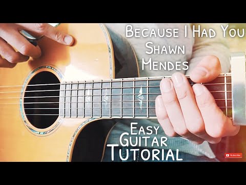 Because I Had You Shawn Mendes Guitar Tutorial // Because I Had You Guitar // Lesson #505