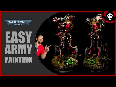 HOW to paint NECRONS Canoptek Doomstalker | BASIC Army Painting