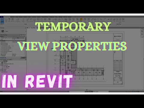 [REVIT ALL DISC.] Useful Feature | Temporary View Properties