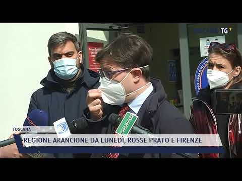 2021-04-10 TOSCANA - REGIONE ARANCIONE DA LUNEDÌ, ROSSE PRATO E FIRENZE