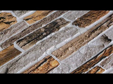 Стеновые панели для ванной ПВХ 960*480мм Кирпич камень кладка Микс для стен кухни декор Коричневый - фото 1 - id-p2207281574