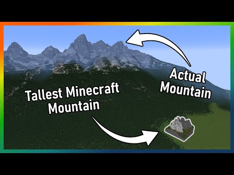 Real mountains in Minecraft