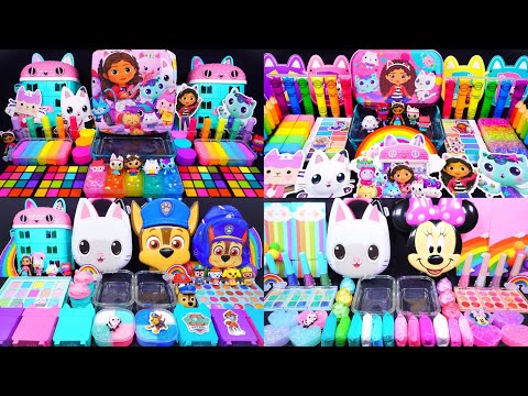 [1Hour video]Gabby's Dollhouse Slime! Mixing Makeup into clear slime! 🌈ASMR🌈 #satisfying #슬라임 (268)