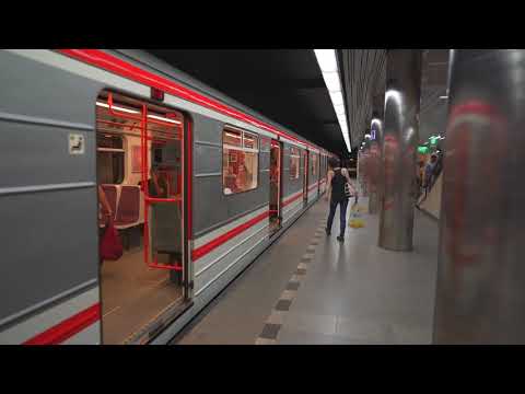 Czech Republic, Prague, metro ride from Depo Hostivař to Skalka