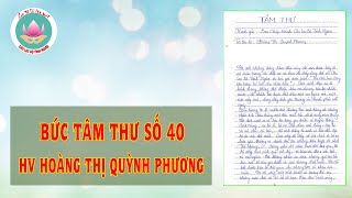 Tâm thư 40 - Lời tri ân CLB Tình Người của HV Hoàng Thị Quỳnh Phương (quận Nam Từ Liêm, Hà Nội)