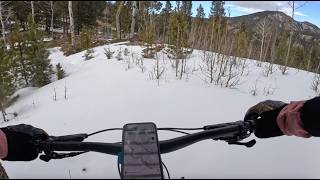 West Meadow Trail - Snow got too deep! - Staunton State Park - Colorado