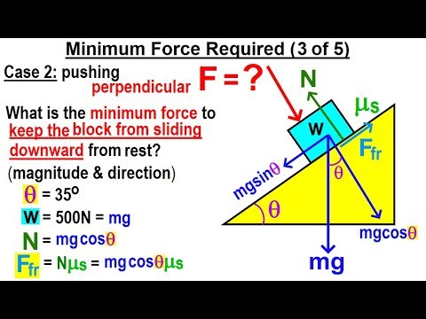 Physics Mechanics The Inclined Plane 1 of 2 Frictionless