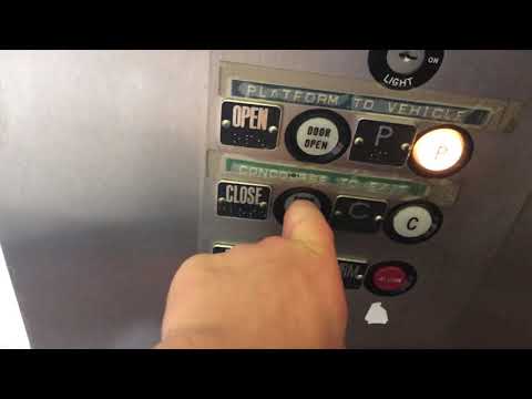 Vintage Haughton hydraulic elevator - WVU Beechhurst PRT Platform "A" - Morgantown