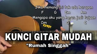 Download lagu [Chord Mudah] RUMAH SINGGAH - Fabio Asher | jika memang ini tak ada harapan | kunci gitar mudah mp3