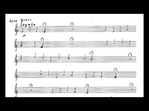 Anastassis Philippakopoulos - Song for Bass Flute (2004) [Score-Video]