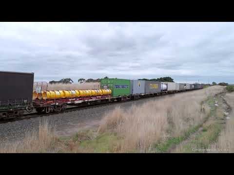 6MP4 Pacific National Container Train (21/4/2023) - PoathTV Australian Railways