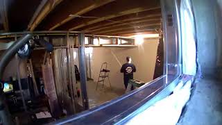 Watch video: Basement finished in under 1 minute