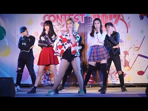 170114 หมูกรอบ (Crispy Pork) cover KPOP - Oh NaNa + PLAYING WITH FIRE @ The Outdoor Plaza (Audition)