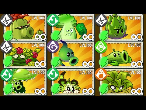PvZ 2 Bramble Bush & All Plants Level 100 Vs 100 Bikini Buckethead Zombie