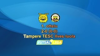preview picture of video 'Futsal-Liigan 1. finaali Ilves FS-Tervarit 2-0 (0-0) 19.4.'