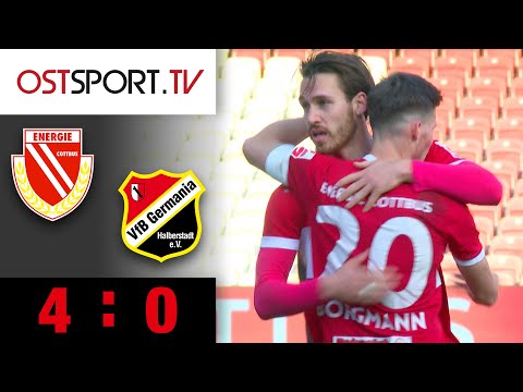 Ohne Glanz! Energie mit nächstem Heimsieg: E. Cottbus - Halberstadt 4:0 | Regionalliga Nordost
