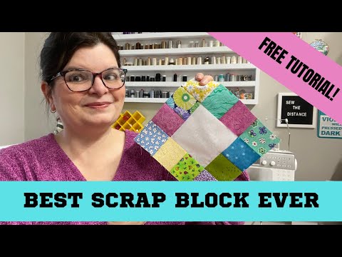 Scrap Fabric Quilt Block || Make a Scrappy Block!