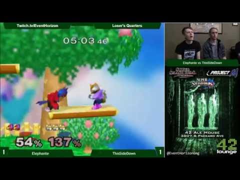 Construct 52 - Elephante(Falco) vs ThisSideDown(Fox) - Melee LQ