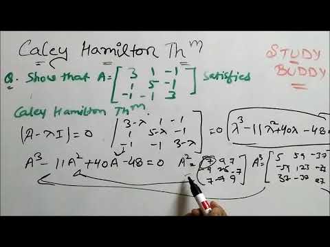 Caley Hamilton Theorem - Matrices