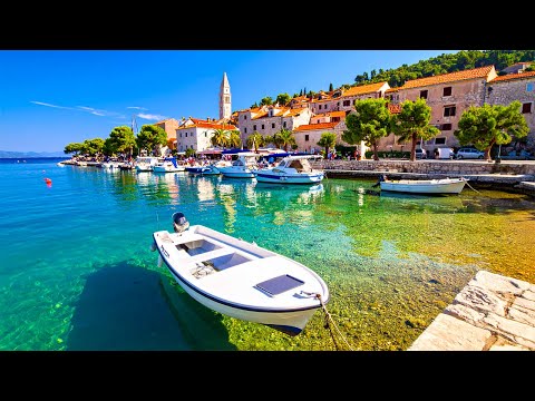 Račišće Croatia 4K Korčula Island Walking Tour 2025