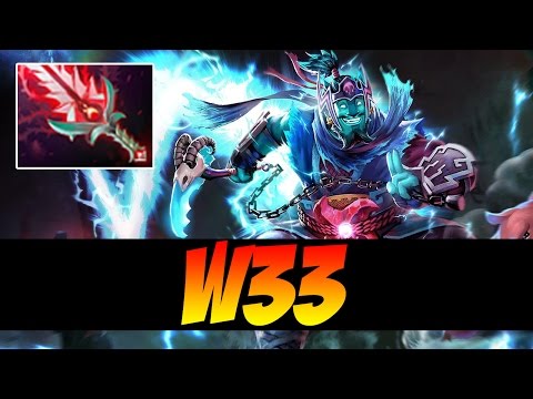 w33 Plays Storm Spirit WITH BLOODTHORN - 8000 MMR - Dota 2