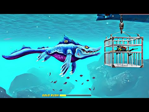 Mr Snappy Shark Attacks Cage Diver - Hungry Shark World - Mr Snappy Shark Attack & Best Gameplay