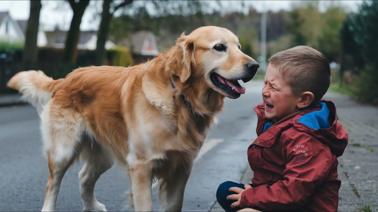 Dog Finds a Crying Boy on the Road… What Happens Next Will Shock