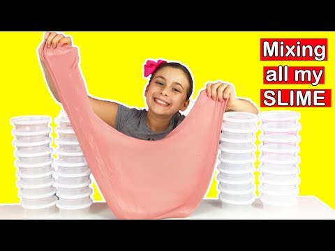 ORGANIZING MY SLIME COLLECTION | Jumbo Slime Smoothie 🤗🍹Fun Time Crew