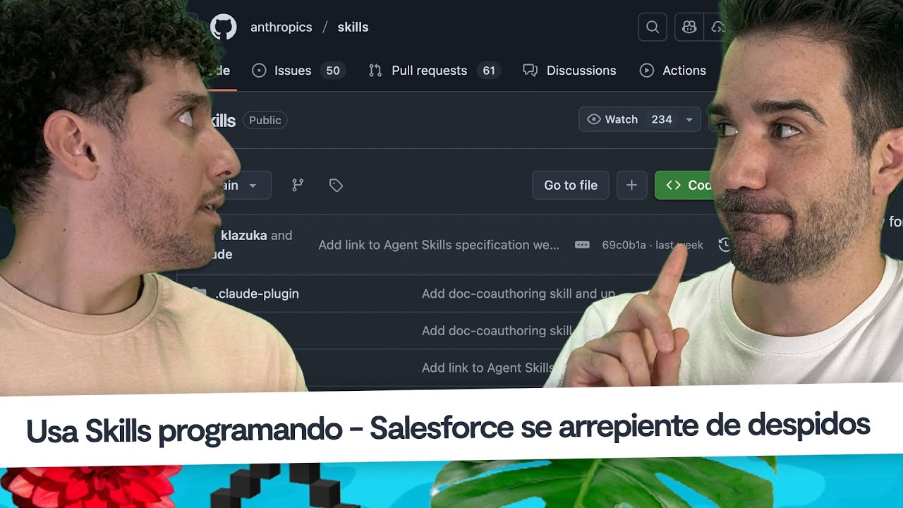 Noticias programación: Skills en Codex, Salesforce vs despidos, utilidades programación #CaféCodely