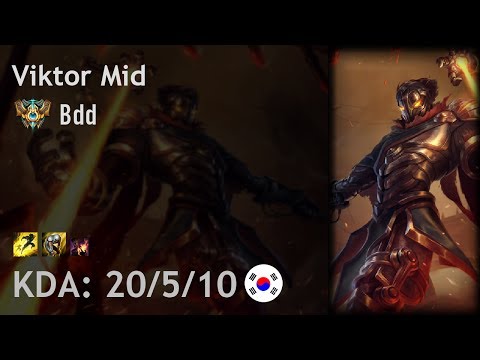 Viktor Mid vs Lucian - Bdd - KR Challenger Patch 7.10