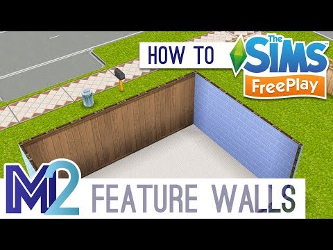 Part of a video titled Sims FreePlay - Feature Walls Tutorial (Early Access) - YouTube