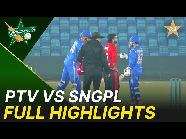Full Highlights | PTV vs SNGPL | President’s Cup Grade I 2025-26 | PCB | M2V1S