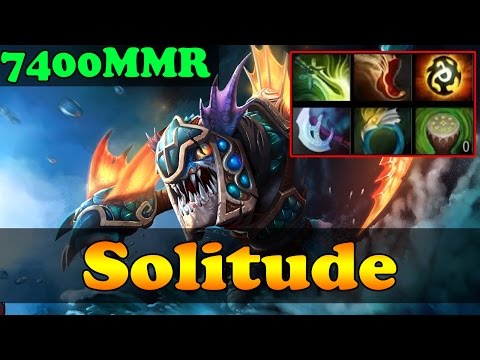 Dota 2 - Solitude 7400 MMR Plays Slark Vol 5 - Ranked Match Gameplay!