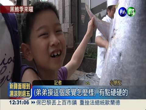 料理"今年第一鮪" 民眾搶圍觀