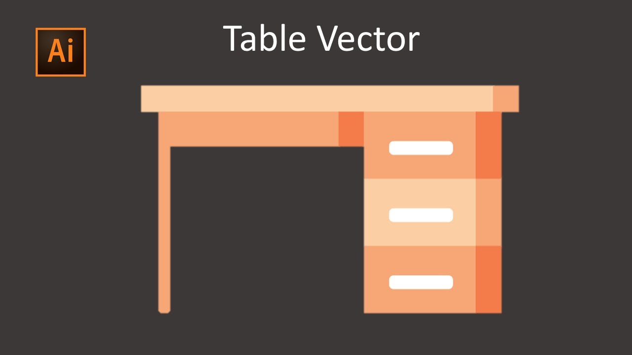 Table Vector Illustrator Tutorial