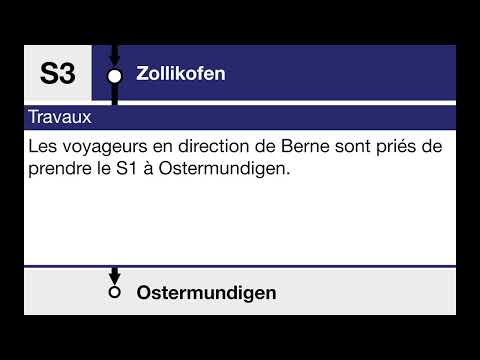 BLS Ansagen • S3 • Biel/Bienne – Zollikofen – Ostermundigen