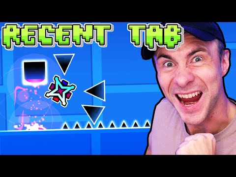 I almost BROKE a GEOMETRY DASH RECORD - The 100 Life Recent Tab Challenge