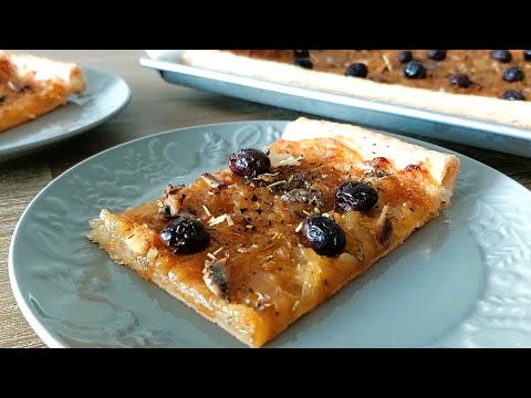 Quick Puff Pastry Pizza Tart – Perfect for Dinner or Parties! [Tasty Pissaladière]