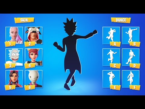 GUESS THE SKIN AND THE DANCE - FORTNITE CHALLENGE | tusadivi