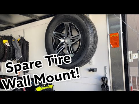 Enclosed Trailer Spare Tire Wall Mount | Heavy Duty!!