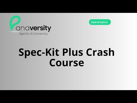 01: Spec-Kit Plus Crash Course