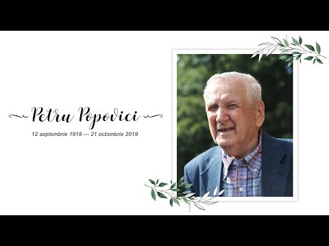 Petru (Pitt) Popovici — Serviciul de Înmormântare