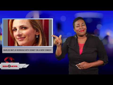 Marlee Matlin working with Disney on a new comedy (ASL - 7.4.19)