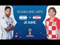LINEUPS – ARGENTINA V CROATIA - MATCH 23 @ 2018 FIFA World Cup™