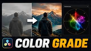 How to color grade a video in Davinci Resolve using vector scopes